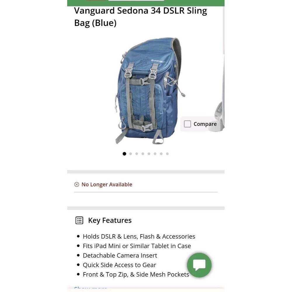 Vanguard Sedona 34 DSLR Sling Bag (Blue)